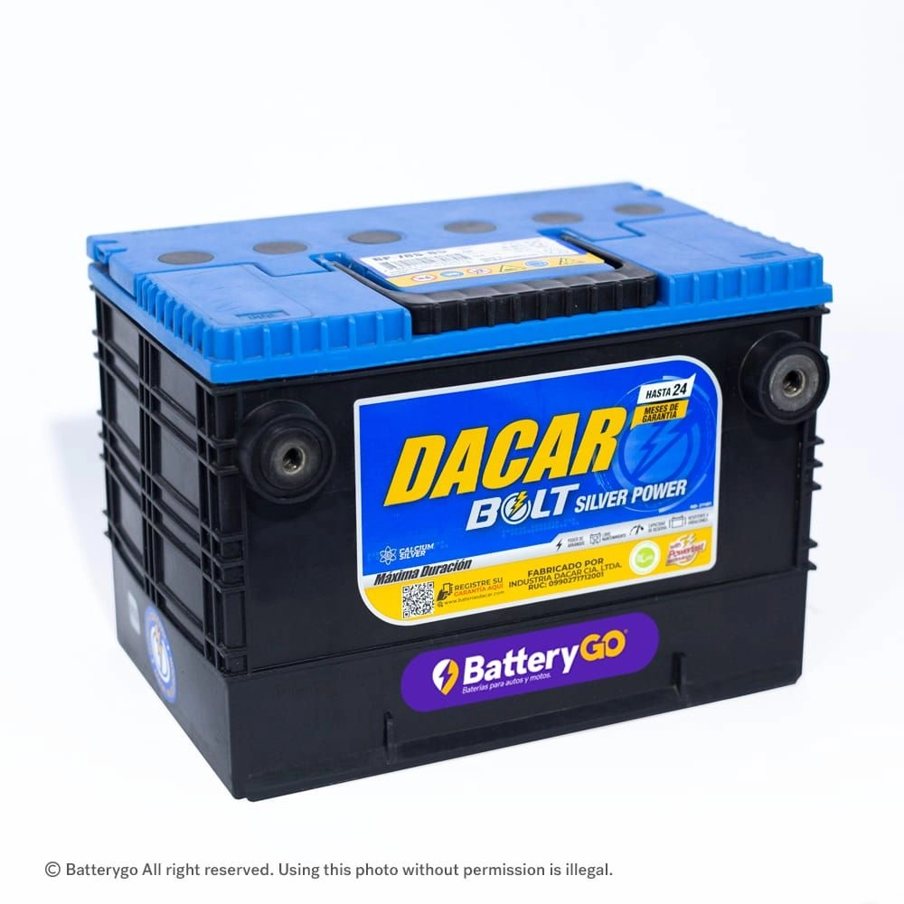 Batería Dacar D5 78-S85 (85Ah) de alta potencia y durabilidad, disponible para servicio a domicilio en Guayaquil.