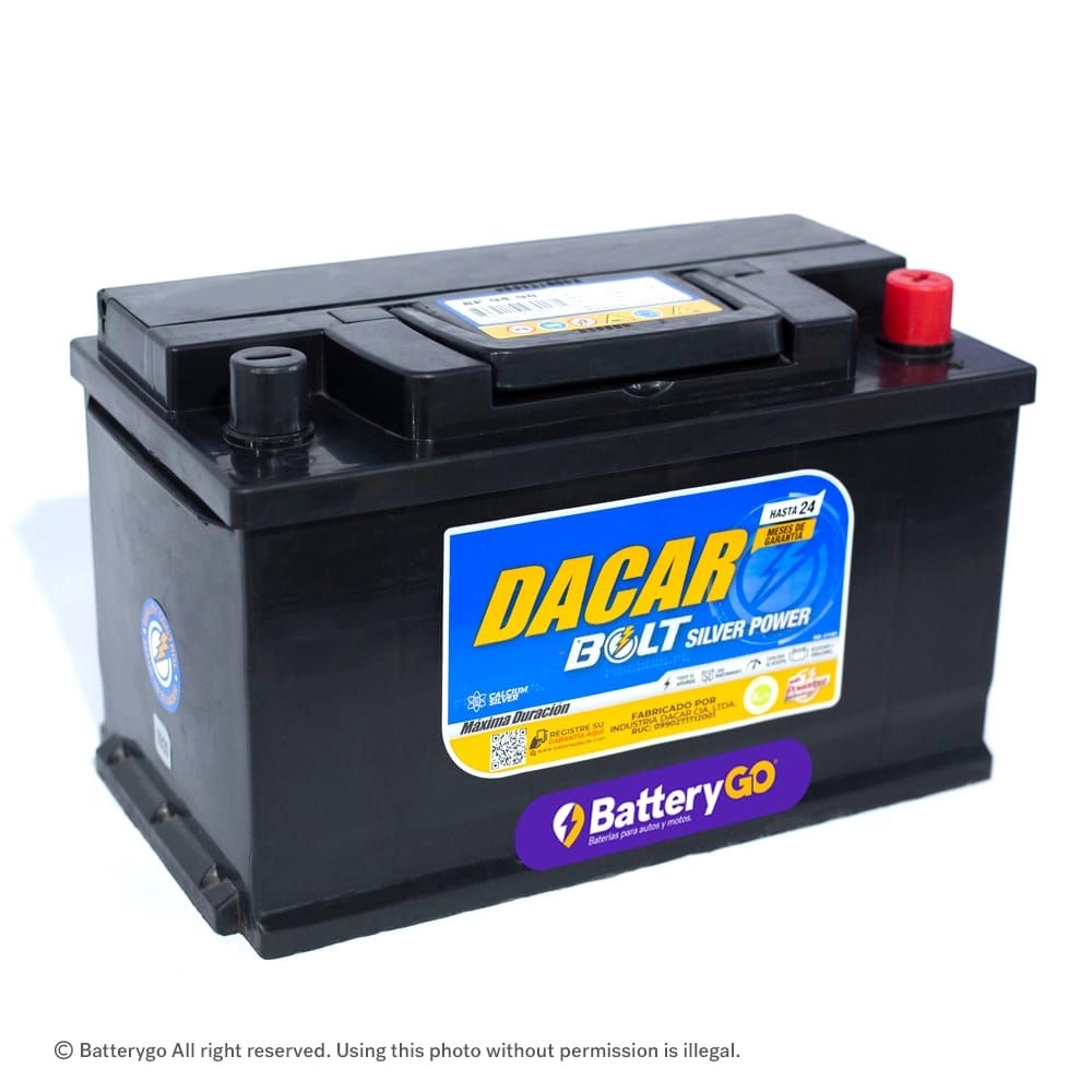 Batería Dacar D5-94 (90Ah) de alta potencia y durabilidad, disponible para servicio a domicilio en Guayaquil.