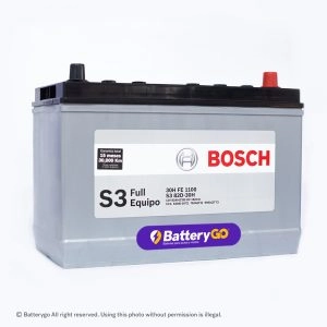 Batería Bosch S3 30H FE (12V, 82Ah) con su diseño característico, lista para servicio a domicilio en Guayaquil.